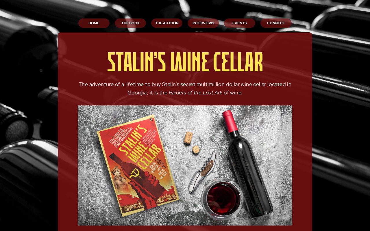 John Baker Author Stalin's Wine Cellar with Nick Place